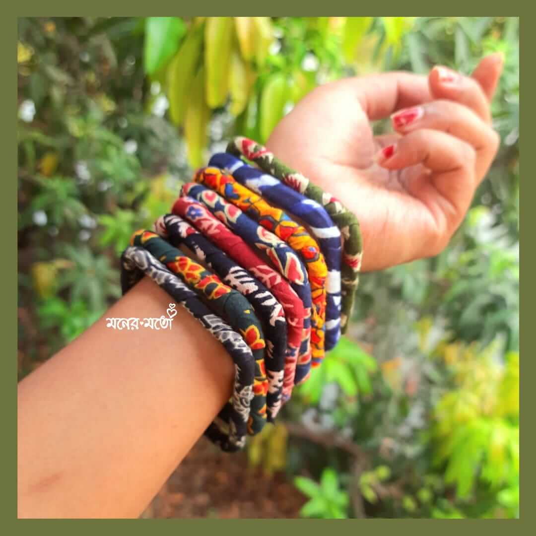 Handpainted Silk Bangles - Thumbnail 2